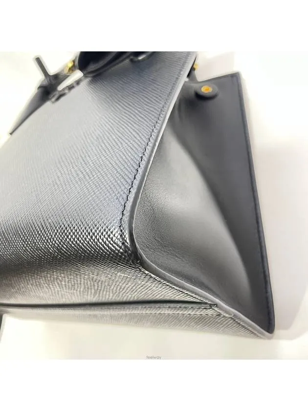 1BA155 Saffiano Monochrome Shoulder Bag