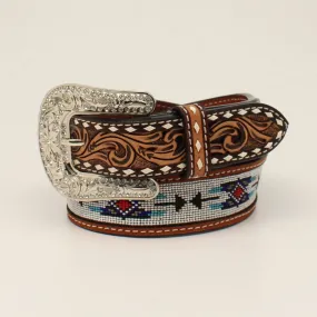 Angel Ranch Belt ~ Bead Inlay