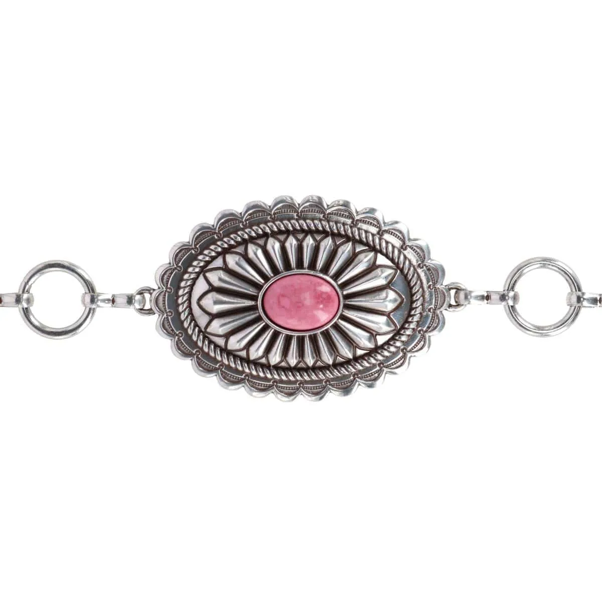 Ariat Women's Concho Chain Belt with Pink Inlays