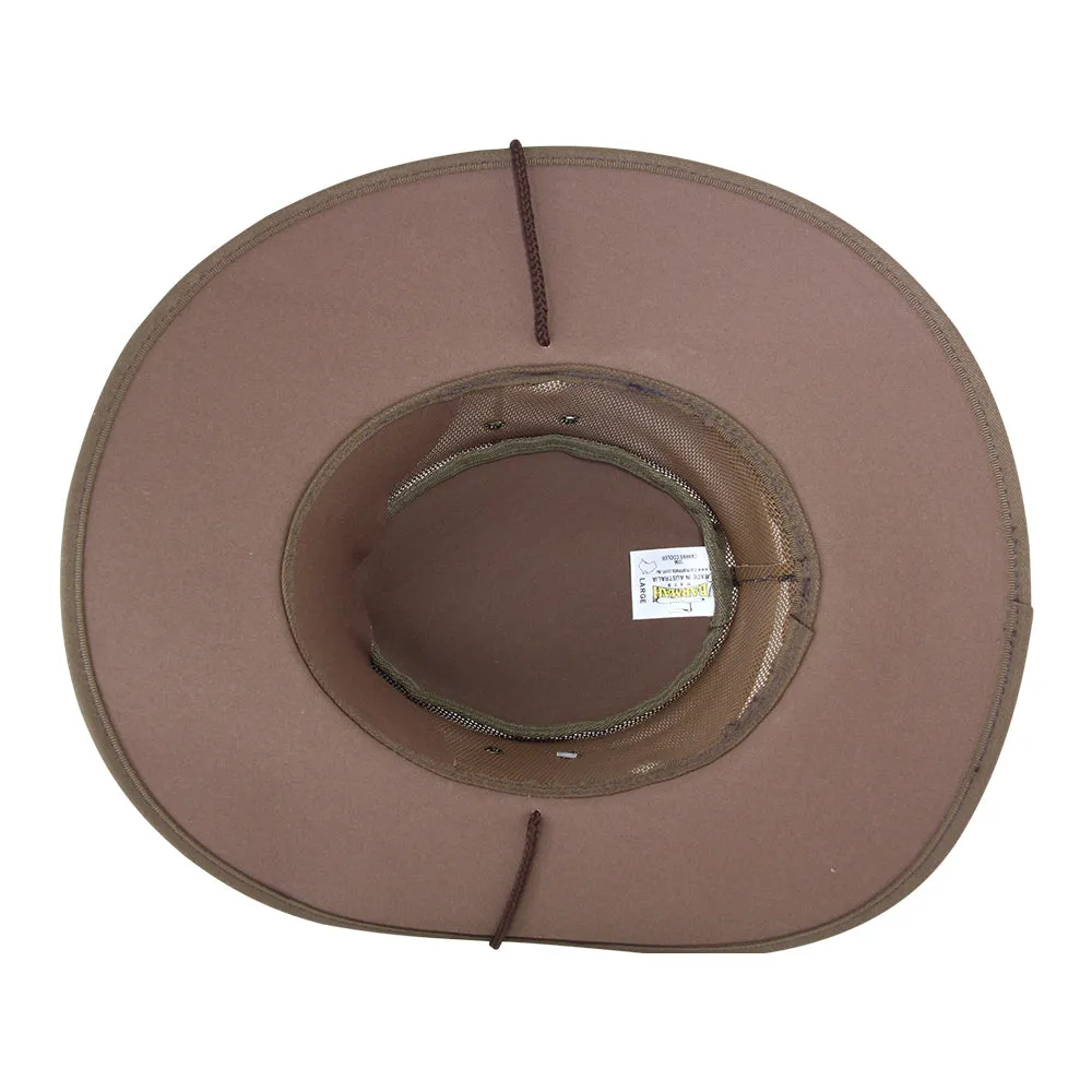 Barmah 1056BR Canvas Cooler Airflow Hat - Brown