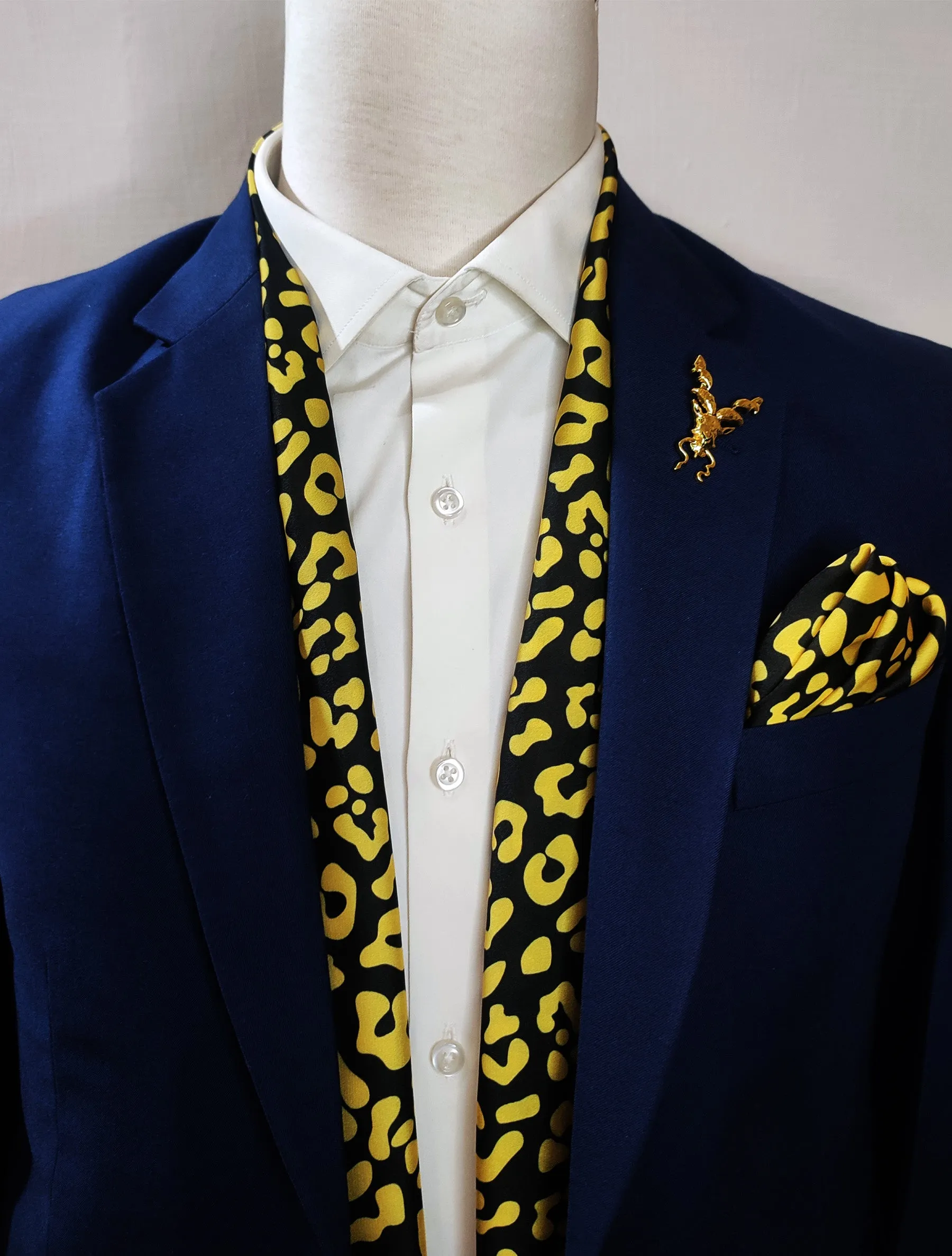 BE A CHEETAH - SILK MEN SCARVES set