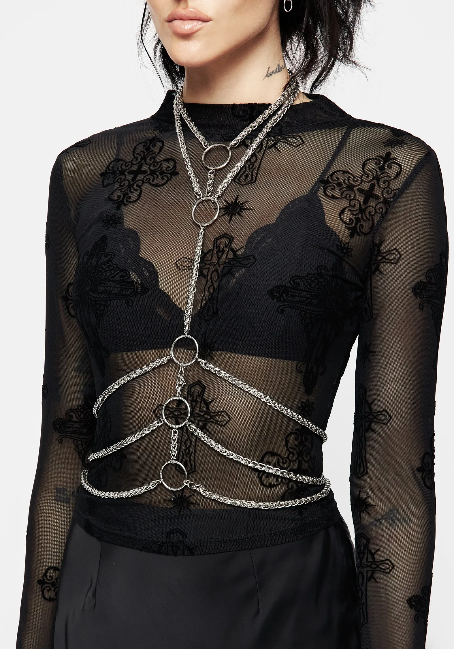 Beltis Chain Choker Harness