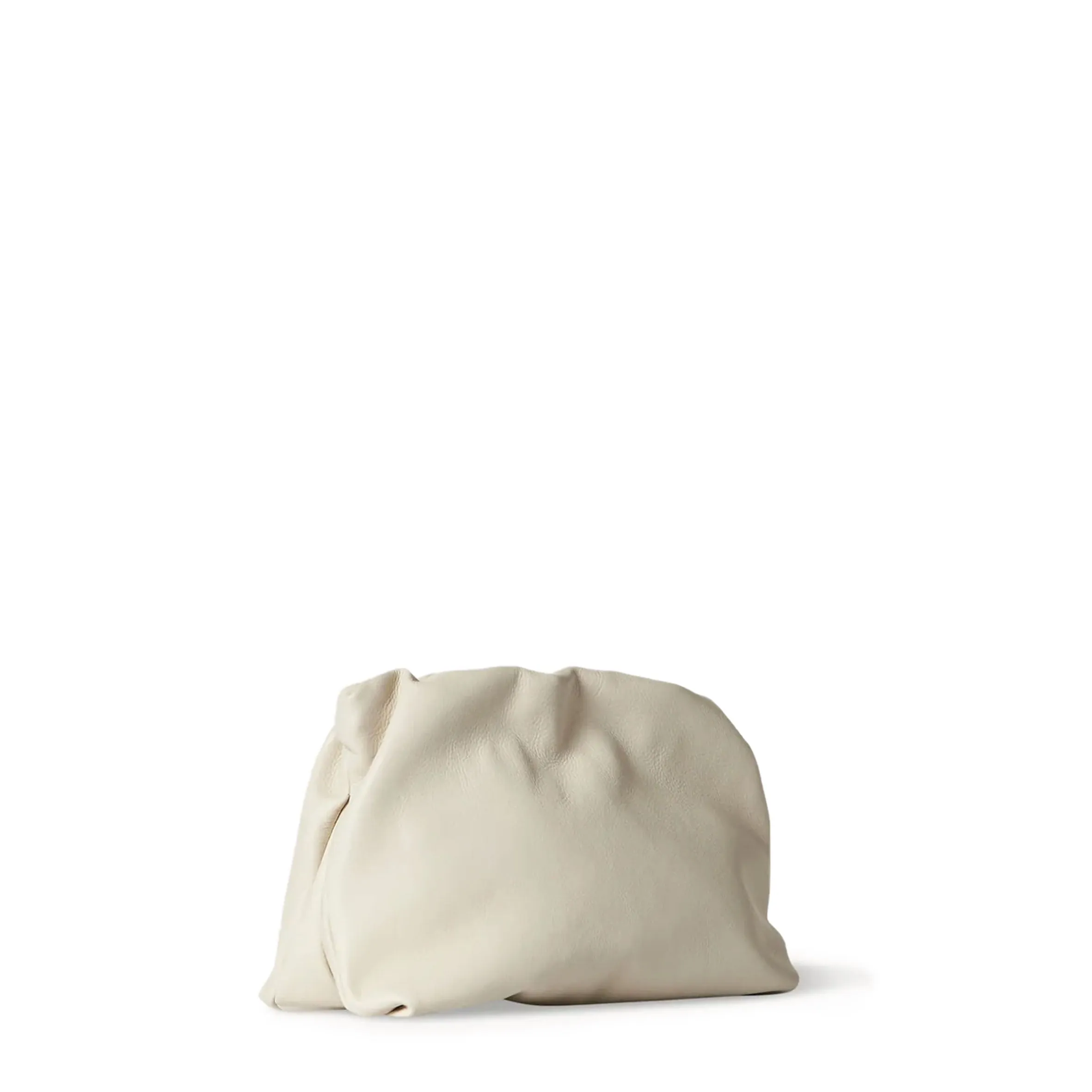 Bourse Shoulder Bag, Grained, Ivory