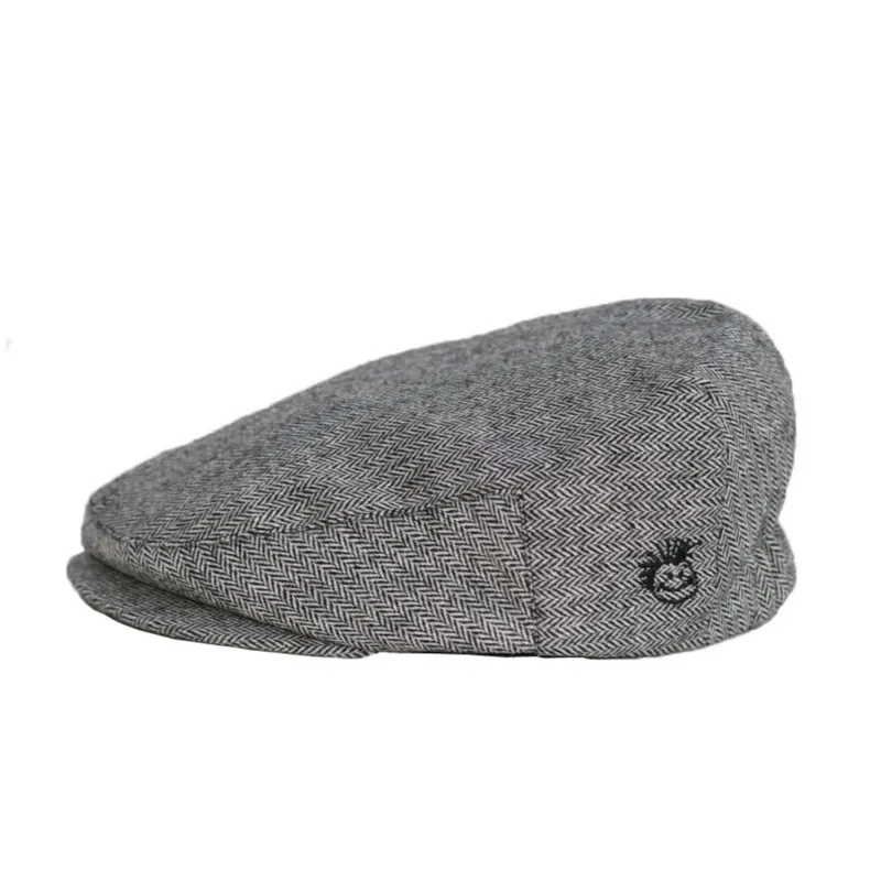 Bradley Gray Herringbone Driver’s Cap - Select Size