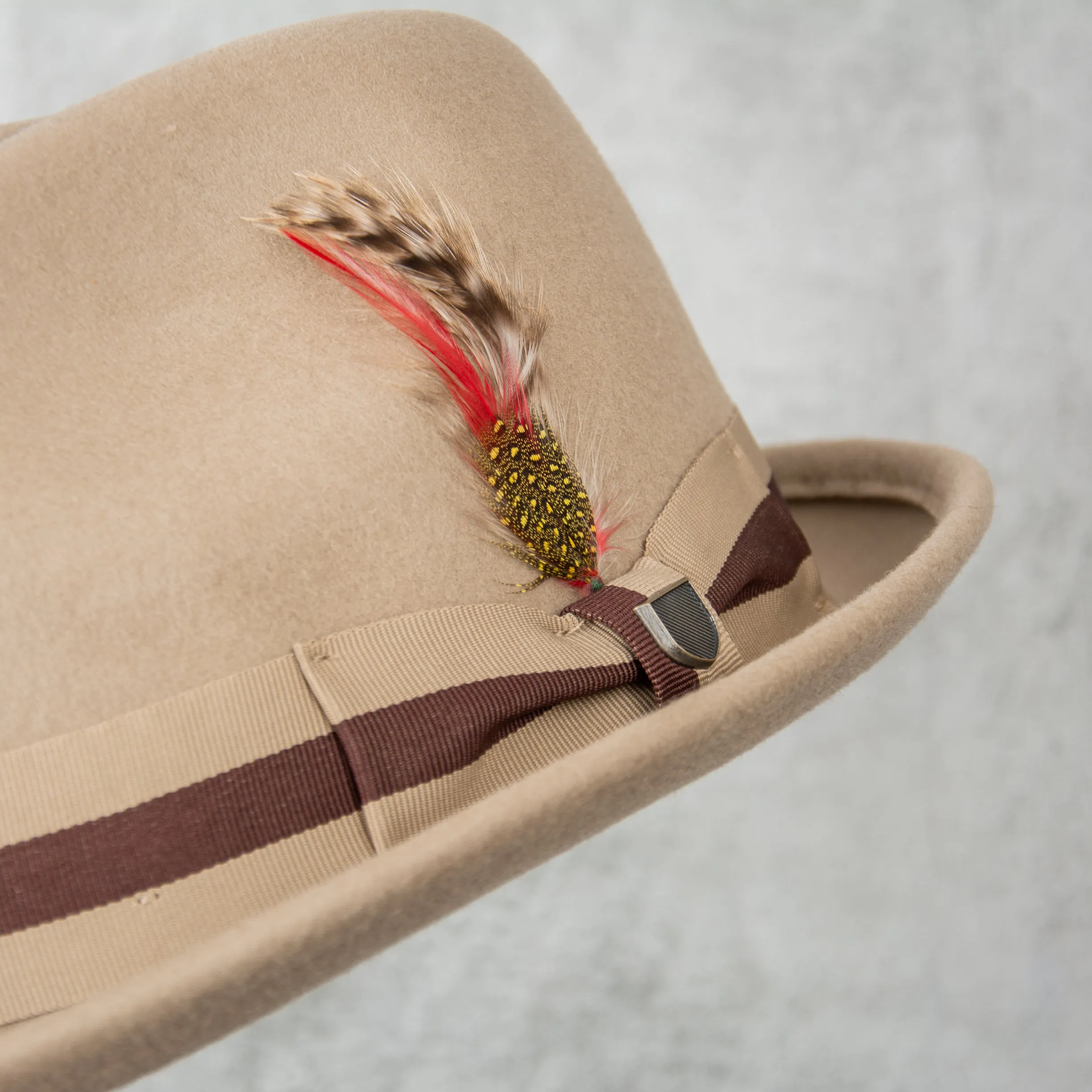 Brixton Gain Fedora - Sand / Brown