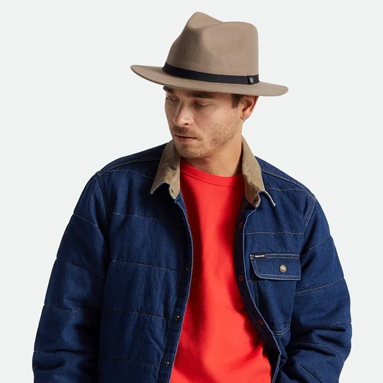 Brixton Messer Packable Fedora - Twig