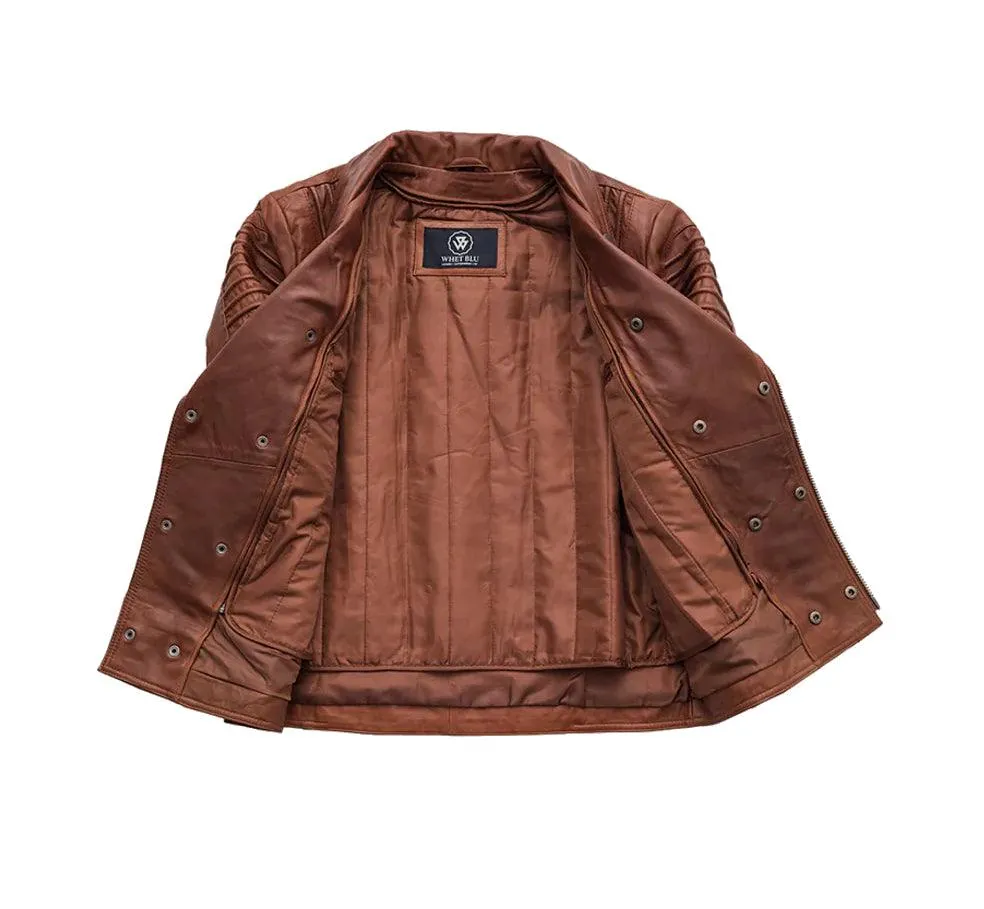 Brooklyn Men's Fashion Lambskin Leather Jacket by Whet Blu