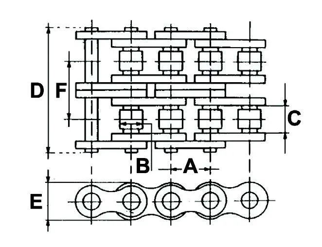 BS - British Standard Chain - Duplex 16B-2