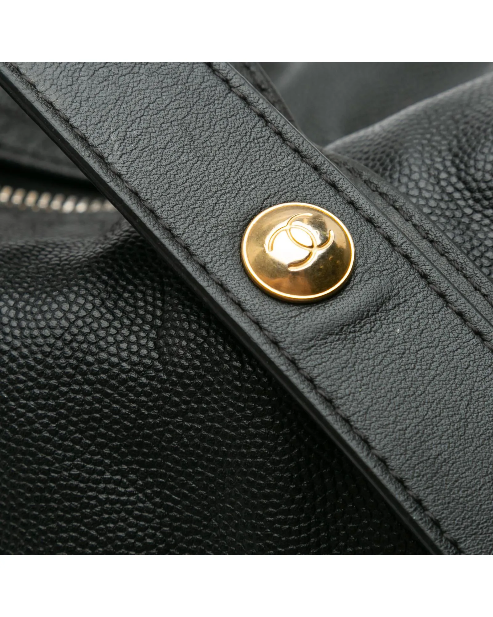 Chanel 255 Reissue Black Caviar Leather Hobo Bag