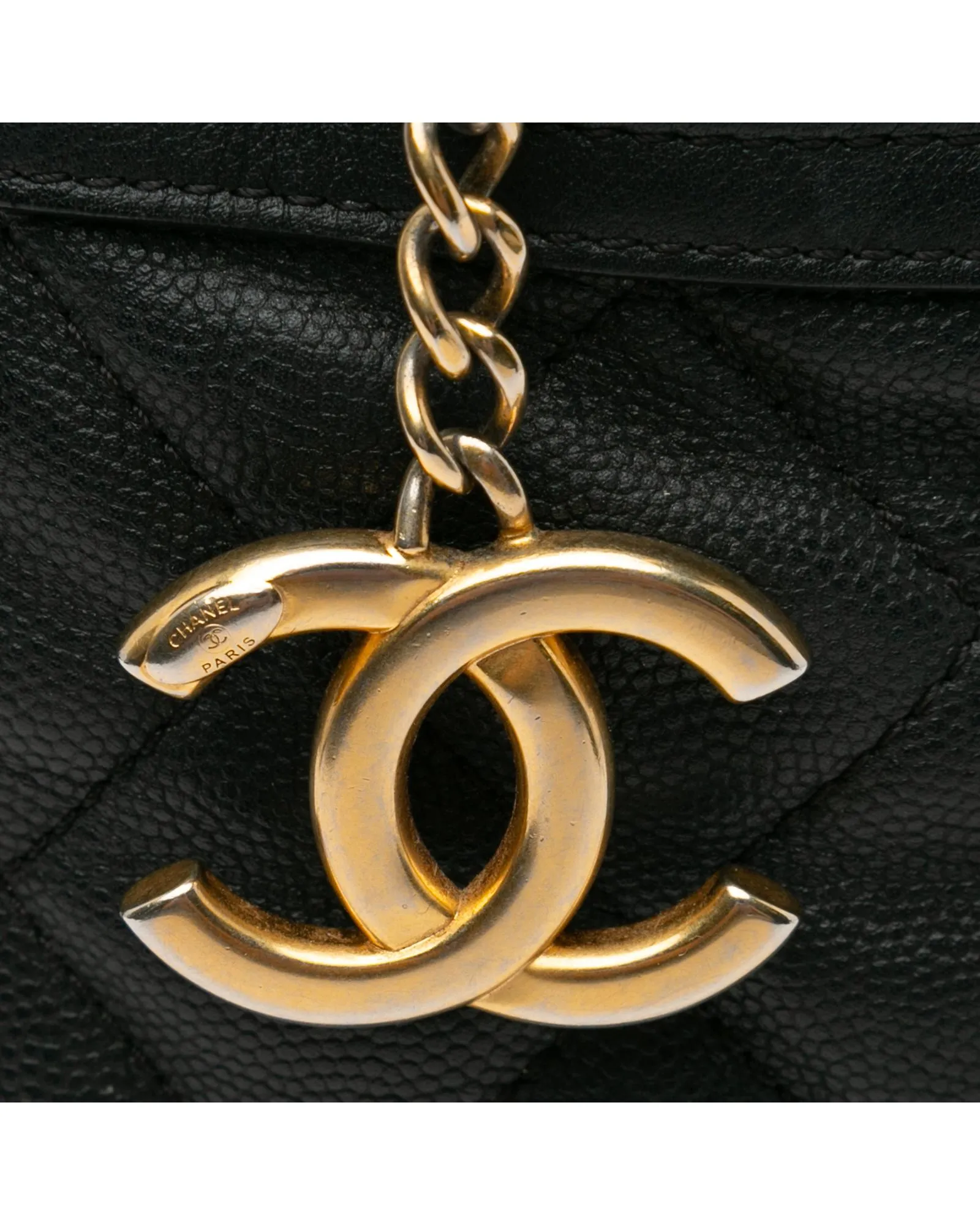 Chanel 255 Reissue Black Caviar Leather Hobo Bag