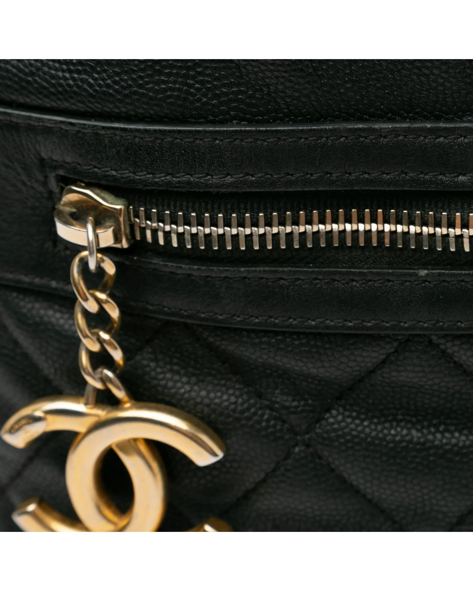 Chanel 255 Reissue Black Caviar Leather Hobo Bag