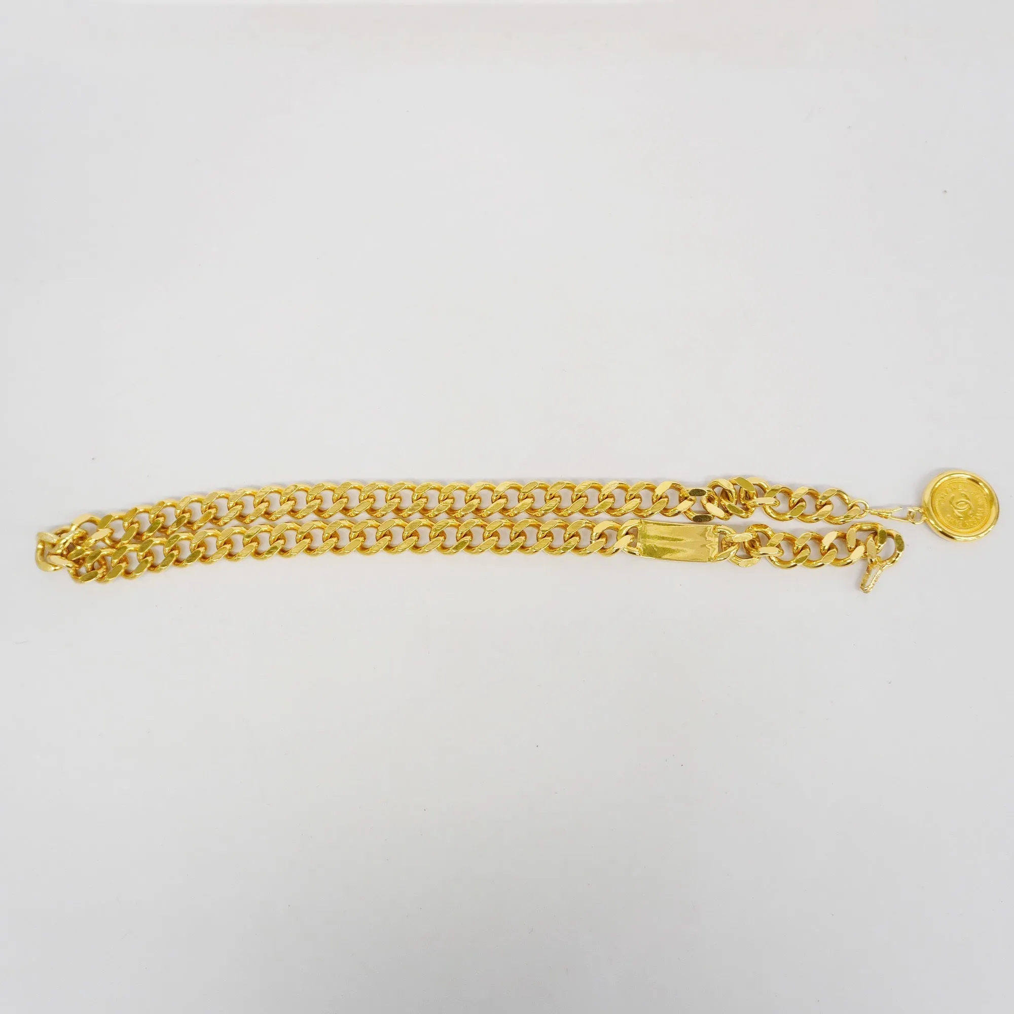 CHANEL  Chain Belt Gold Metal Women's Chain Belt