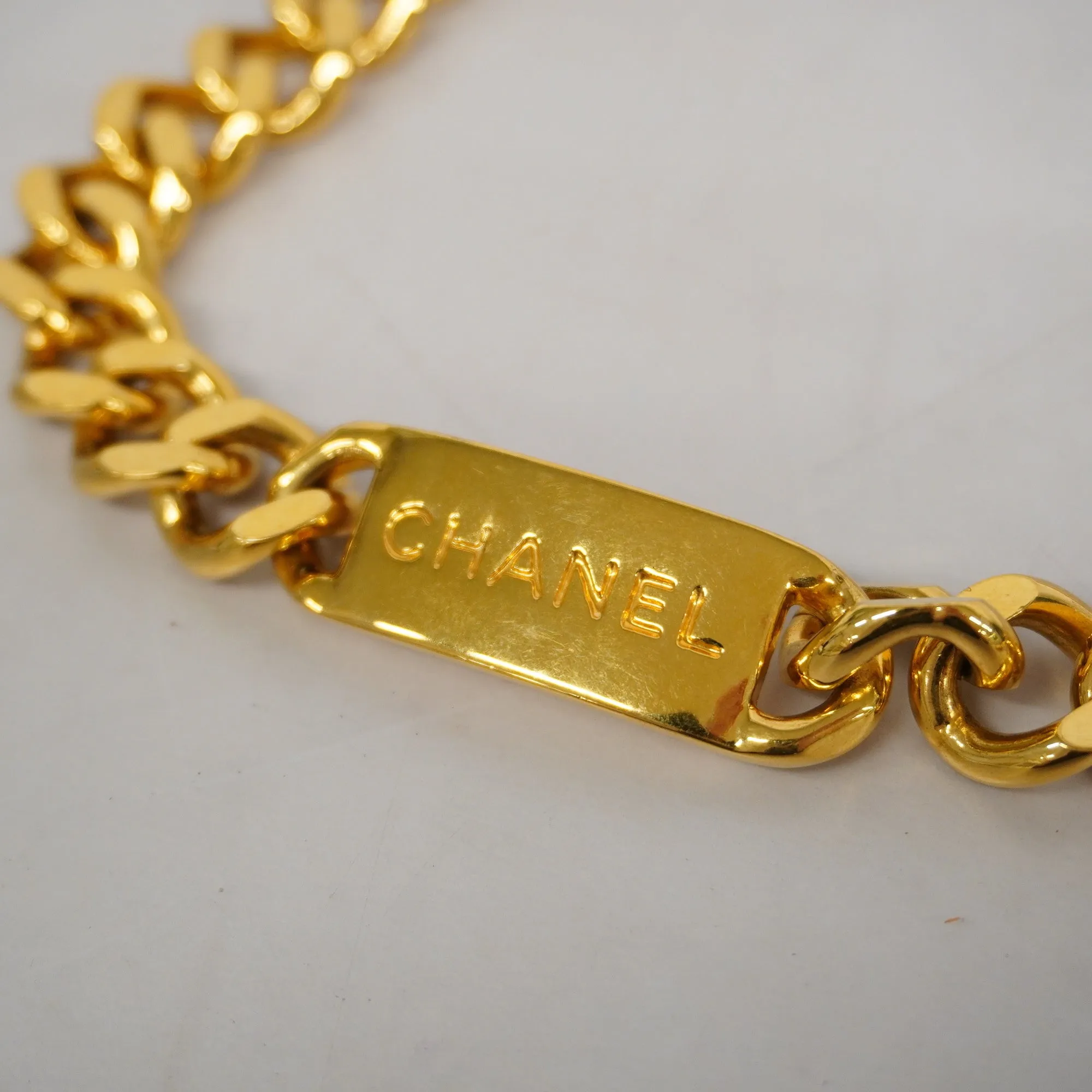 CHANEL  Chain Belt Gold Metal Women's Chain Belt