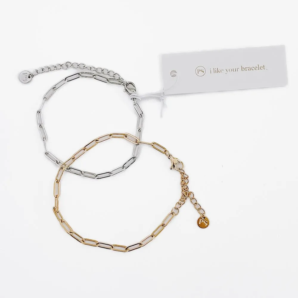 Chanelle Charm Bar Bracelets - WATERPROOF