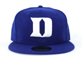 Duke Blue Devils New Era 59Fifty Fitted Hats (NCAA Blue Gray Under Brim)