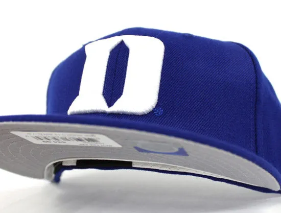 Duke Blue Devils New Era 59Fifty Fitted Hats (NCAA Blue Gray Under Brim)