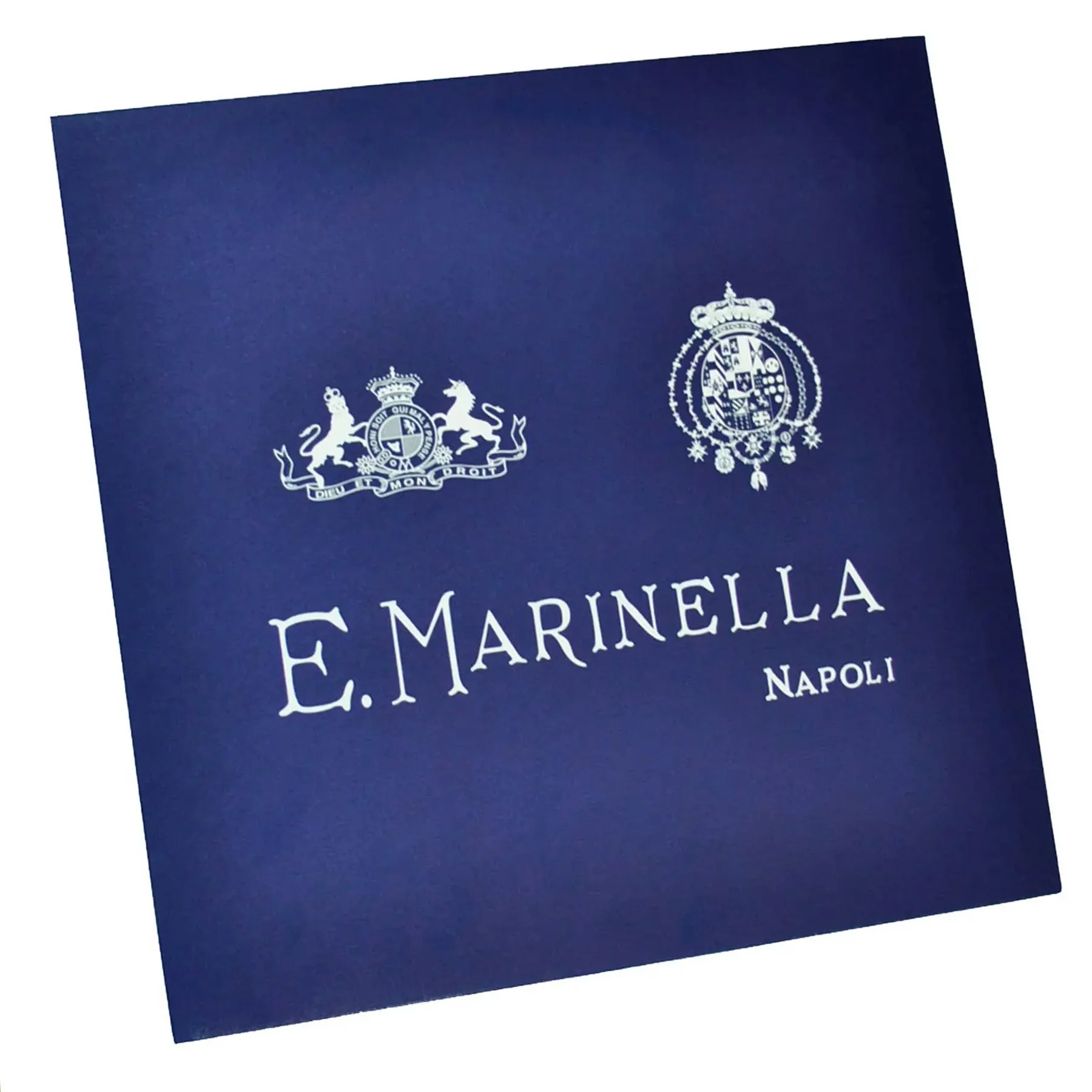 E. Marinella Scarf Maroon Dust Pink Navy Design  - Twill Silk Square Foulard