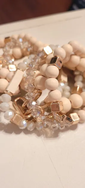 Evie Stackable - Ivory - Boho Bracelet