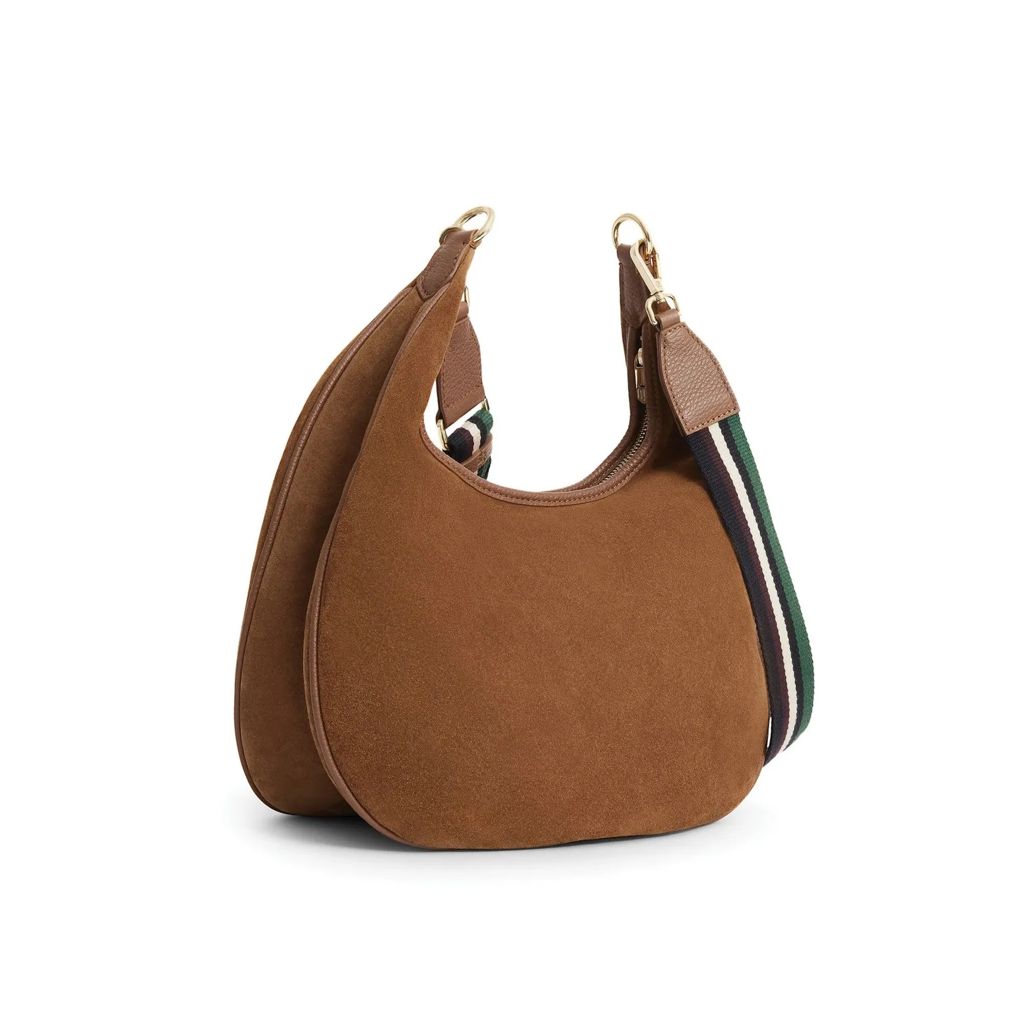 Fairfax & Favor Richmond Hobo Handbag - Tan Suede