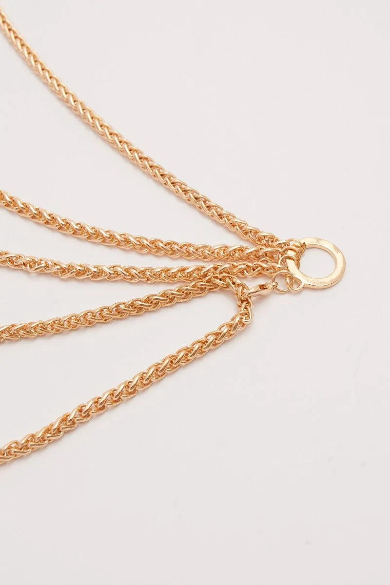 Gold Multilayer Waist Chain Belts