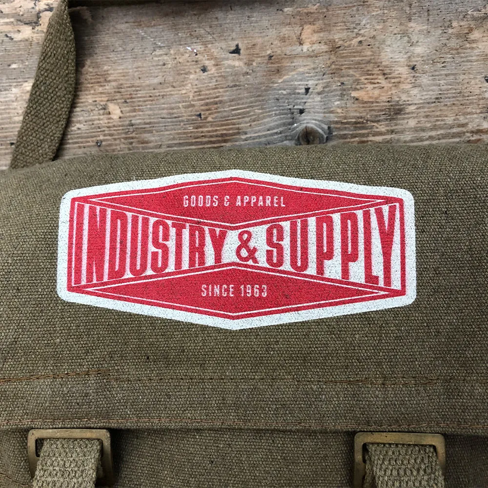 INDUSTRY & SUPPLY ARMY SURPLUS SHOULDER BAG