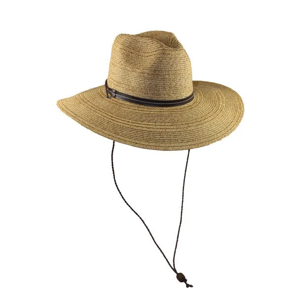 Jeanne Simmons - Large Brim Fedora W- Chin Cord