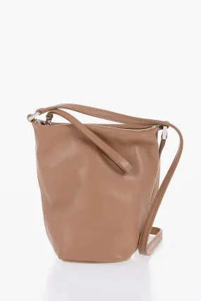 Jil Sander Leather TAKE AWAY Mini Crossbody Bag with Zipped Closure