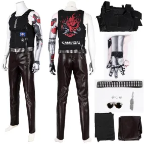 Johnny Silverhand Cosplay Cyberpunk 2077 Halloween Costume Outfit