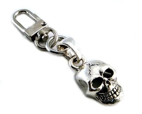 K-SKULLXL Skull Chrome Clip-on Charm