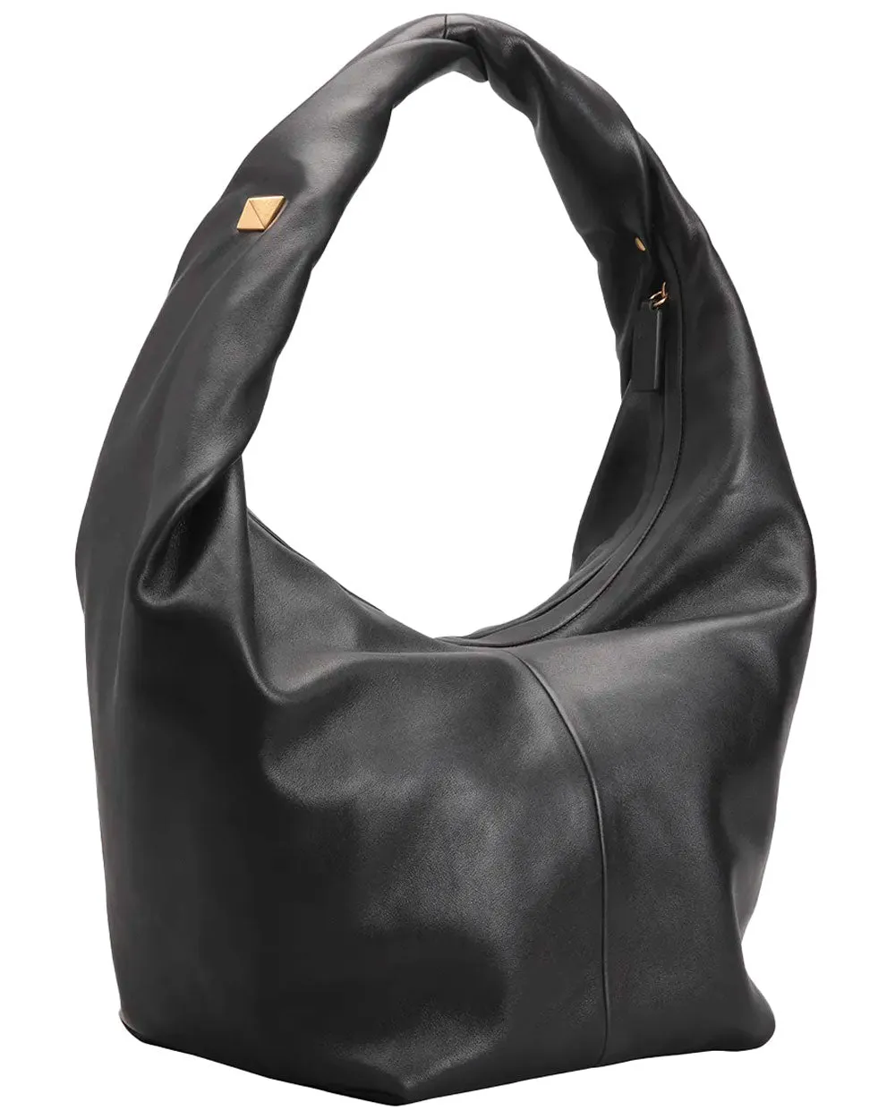 Large Hobo Shoulder Bag in Black