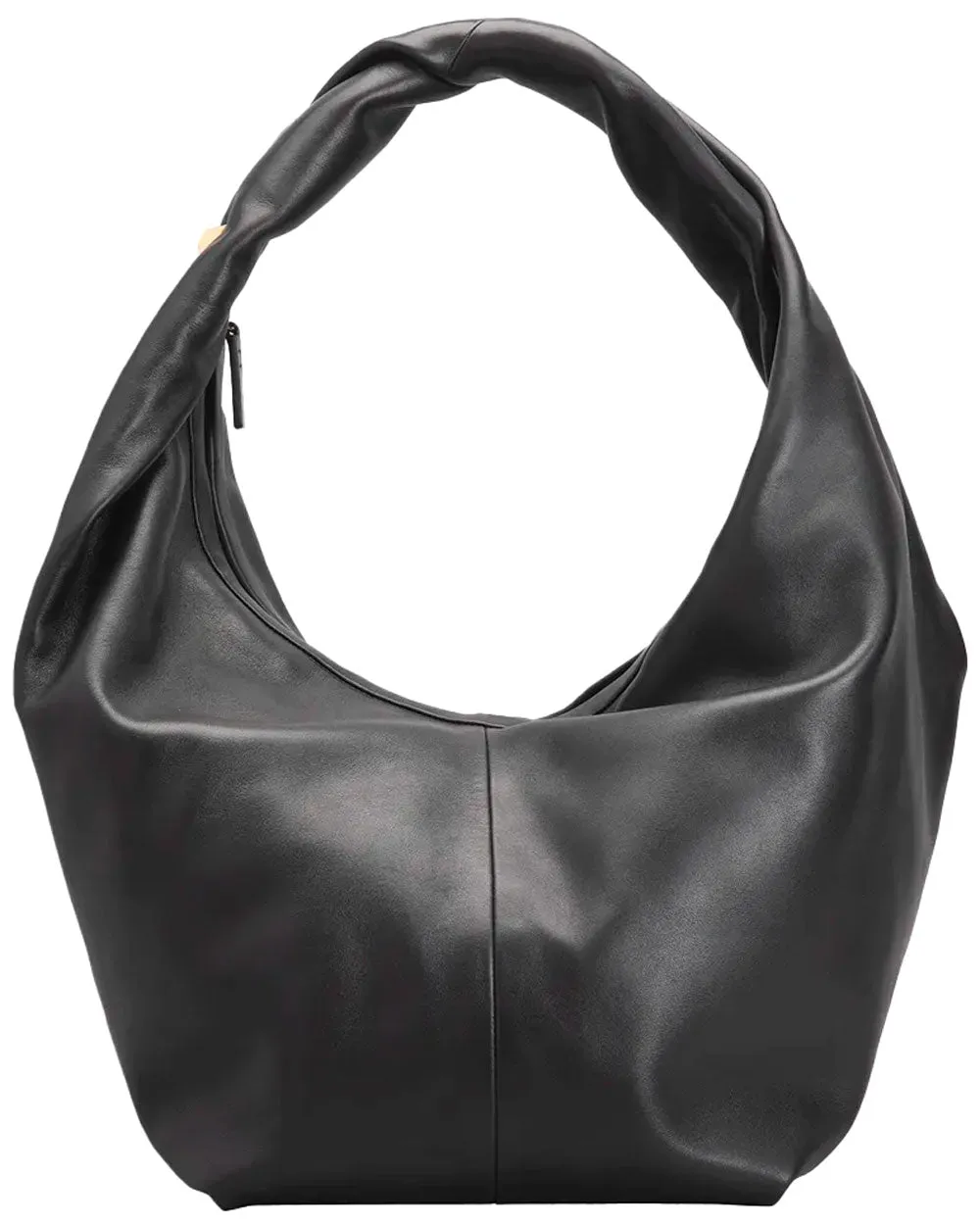 Large Hobo Shoulder Bag in Black