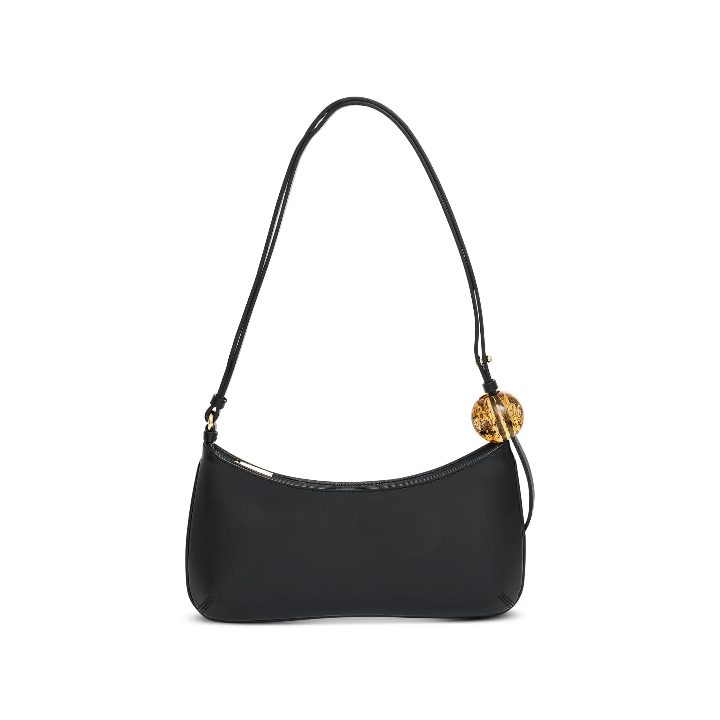 Le Bisou Perle Leather Bag in Black