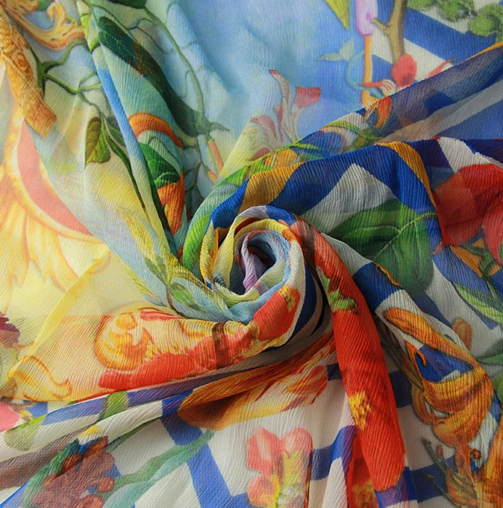 Luxury Silk Long Scarf