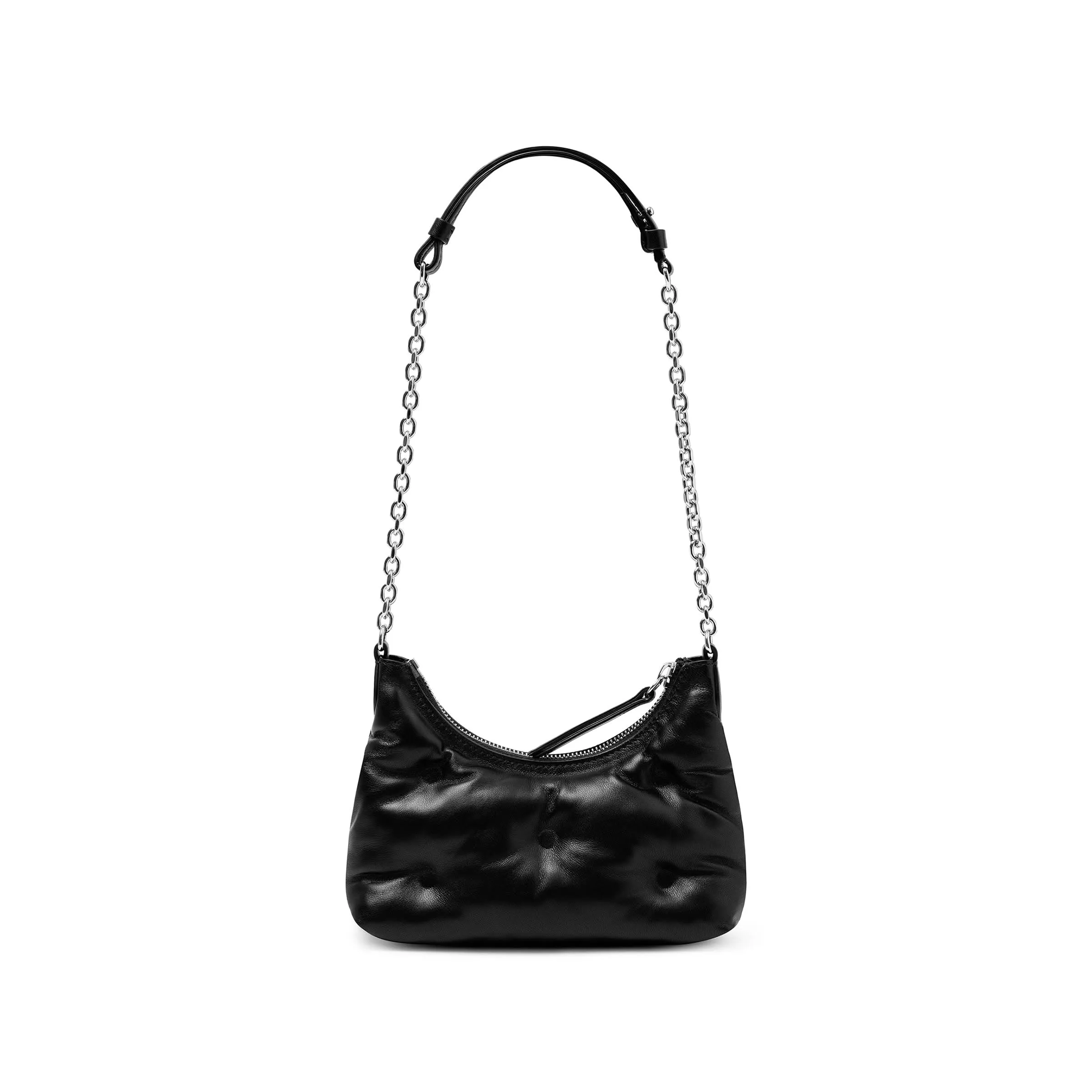 Micro Glam Slam Hobo Bag in Black