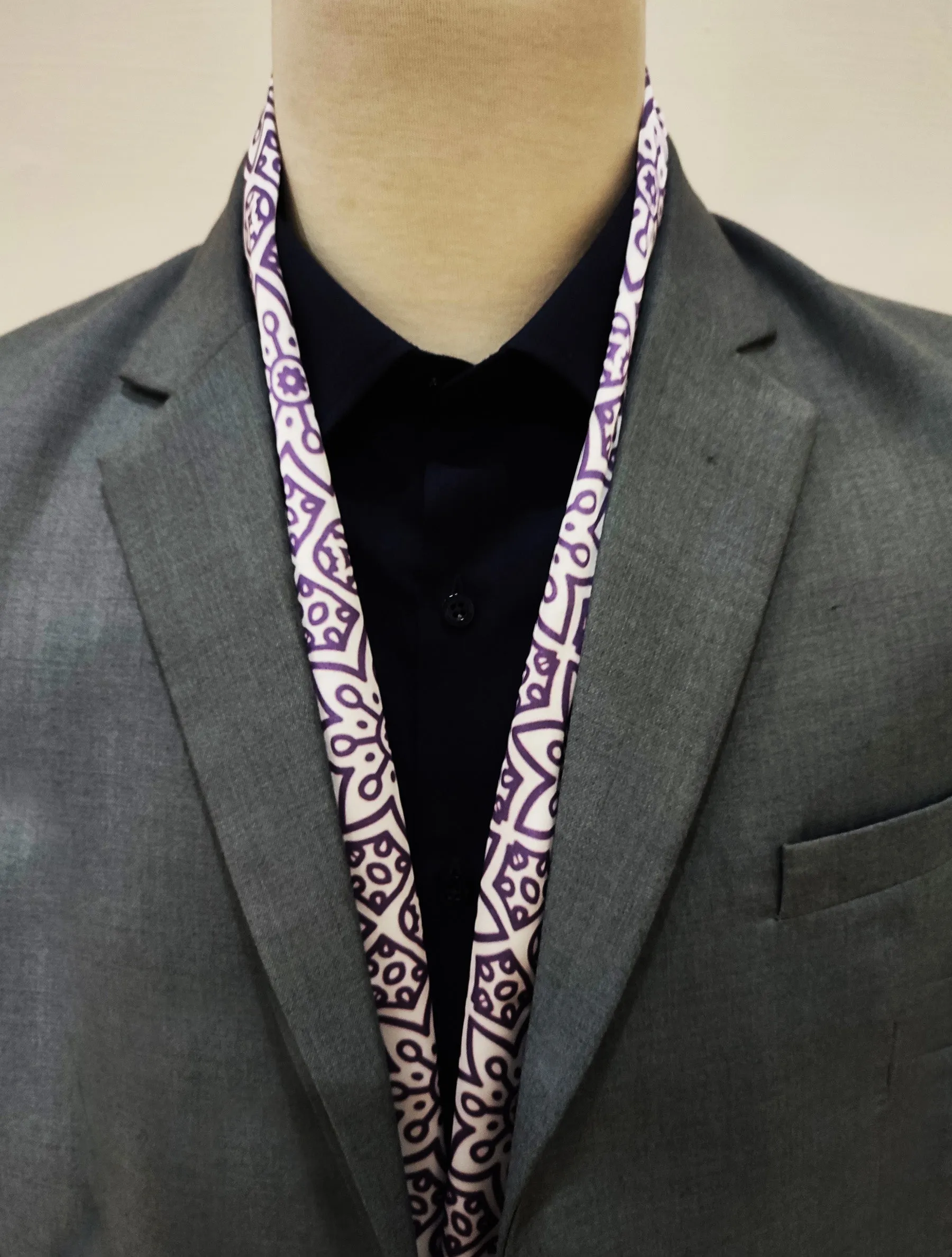 Midnight Magenta Silk Men Scarves