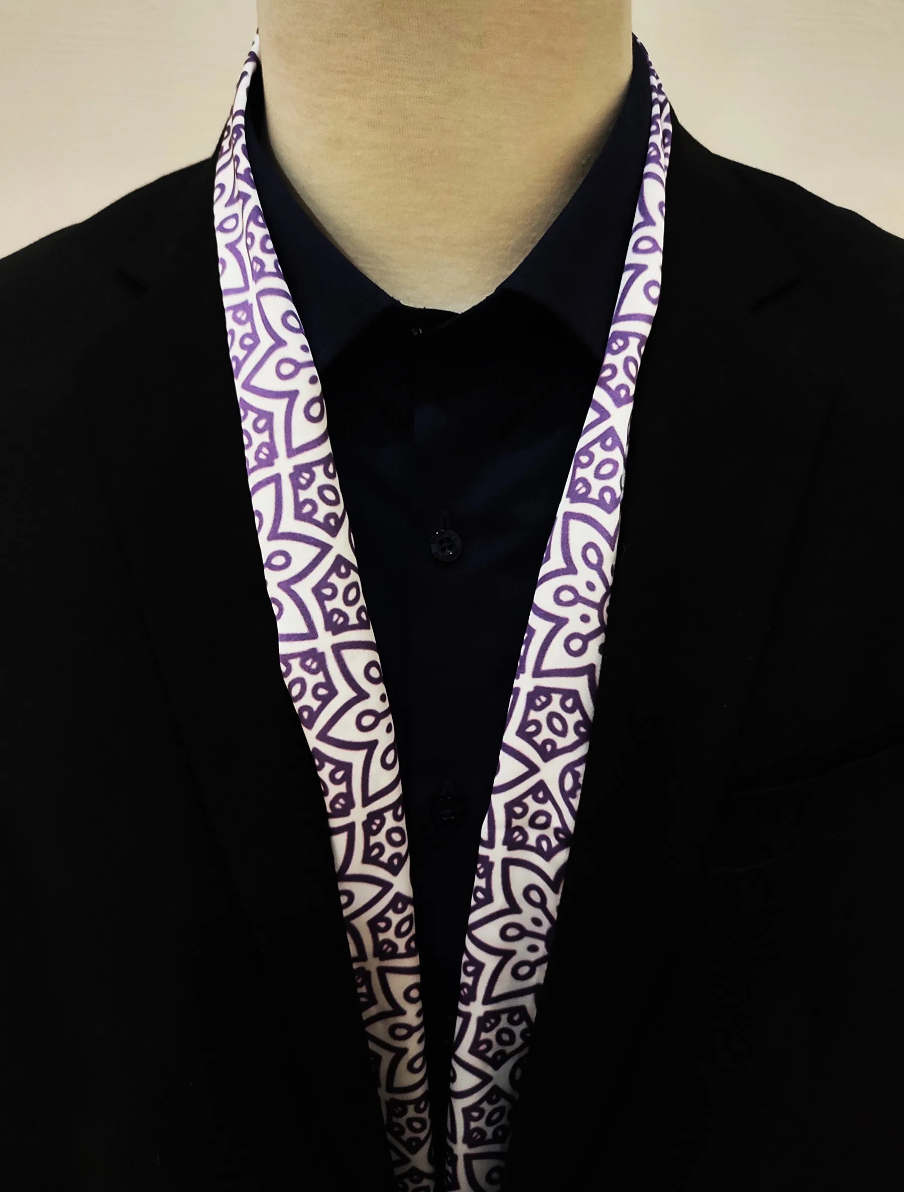 Midnight Magenta Silk Men Scarves