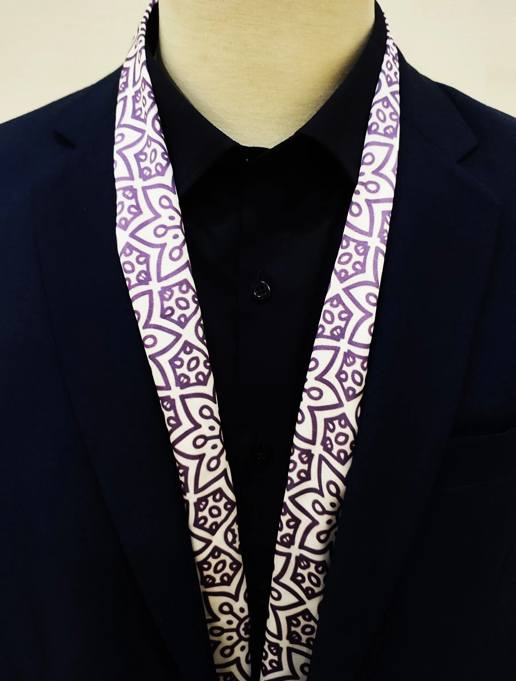 Midnight Magenta Silk Men Scarves