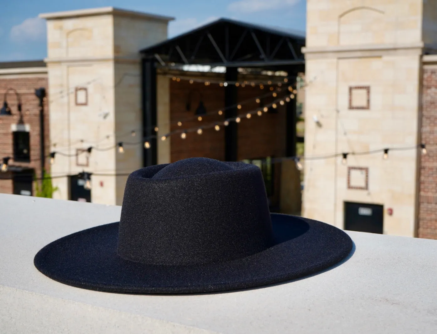 Milan Plain Bolero Hat - Black