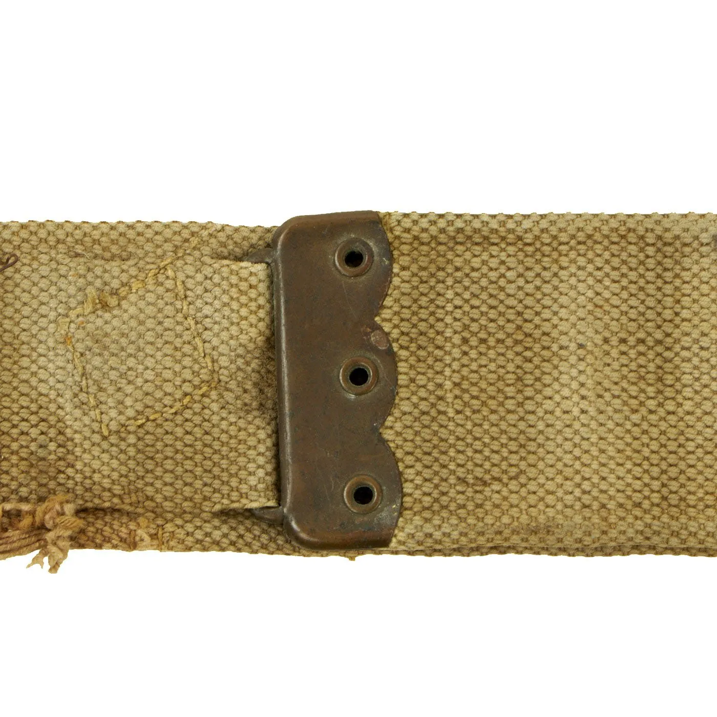 Original Australian WWI Souvenir P1907 Web Belt with 16 Attached Buttons, Badges & Insignia