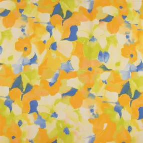 Printed Faux Silk - BRIANA - 001 - Cantaloupe