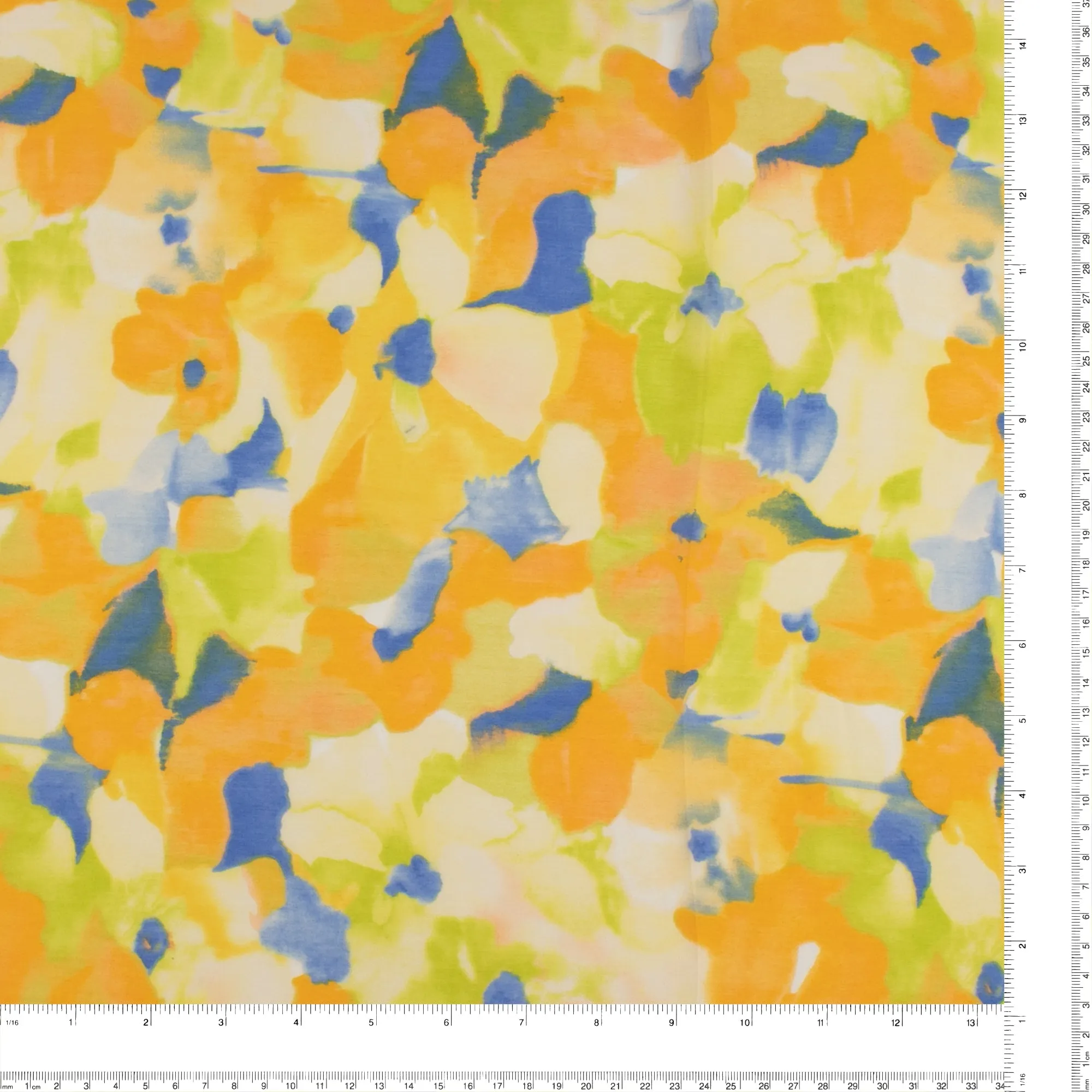 Printed Faux Silk - BRIANA - 001 - Cantaloupe