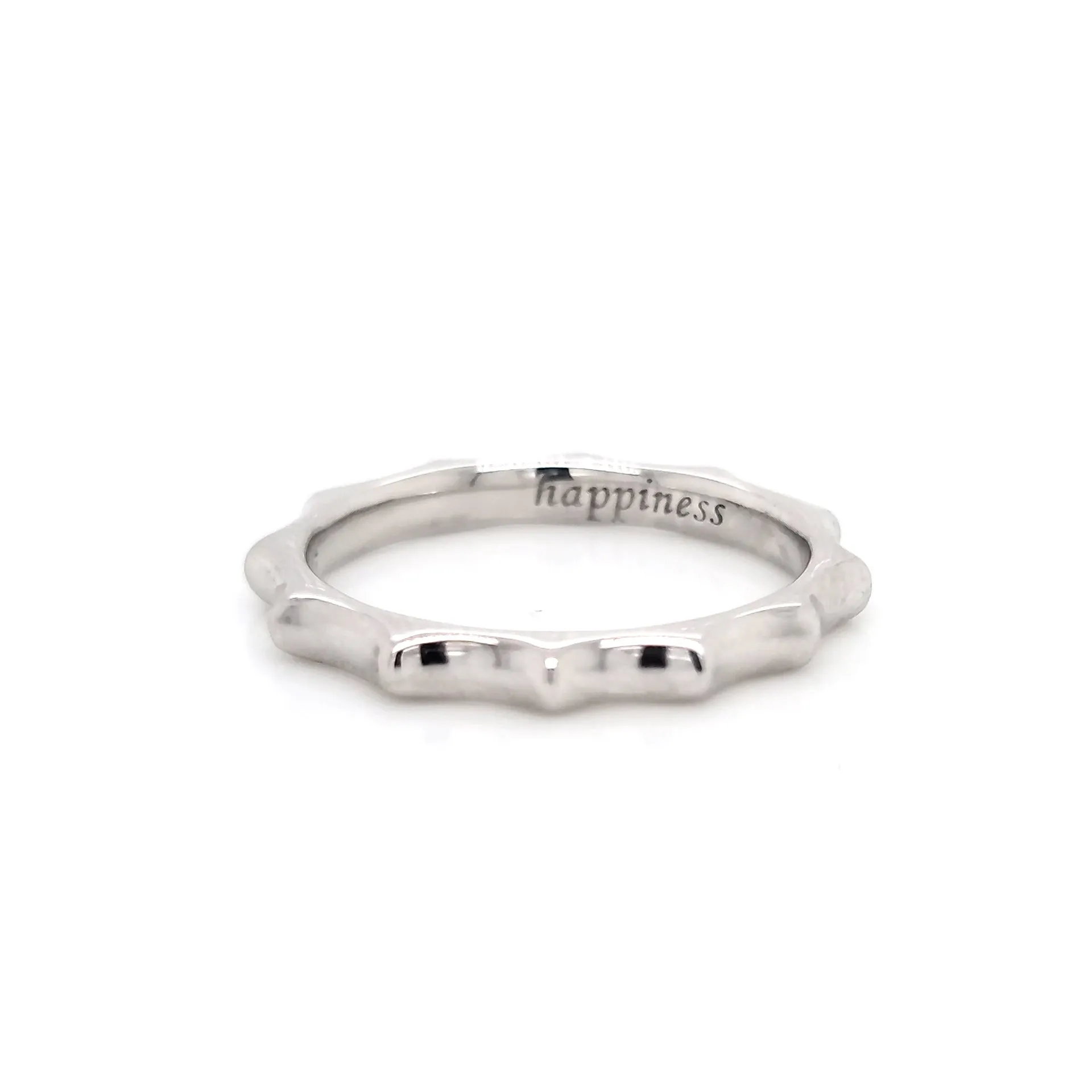 "Happiness" Sun Poesy Stackable Ring