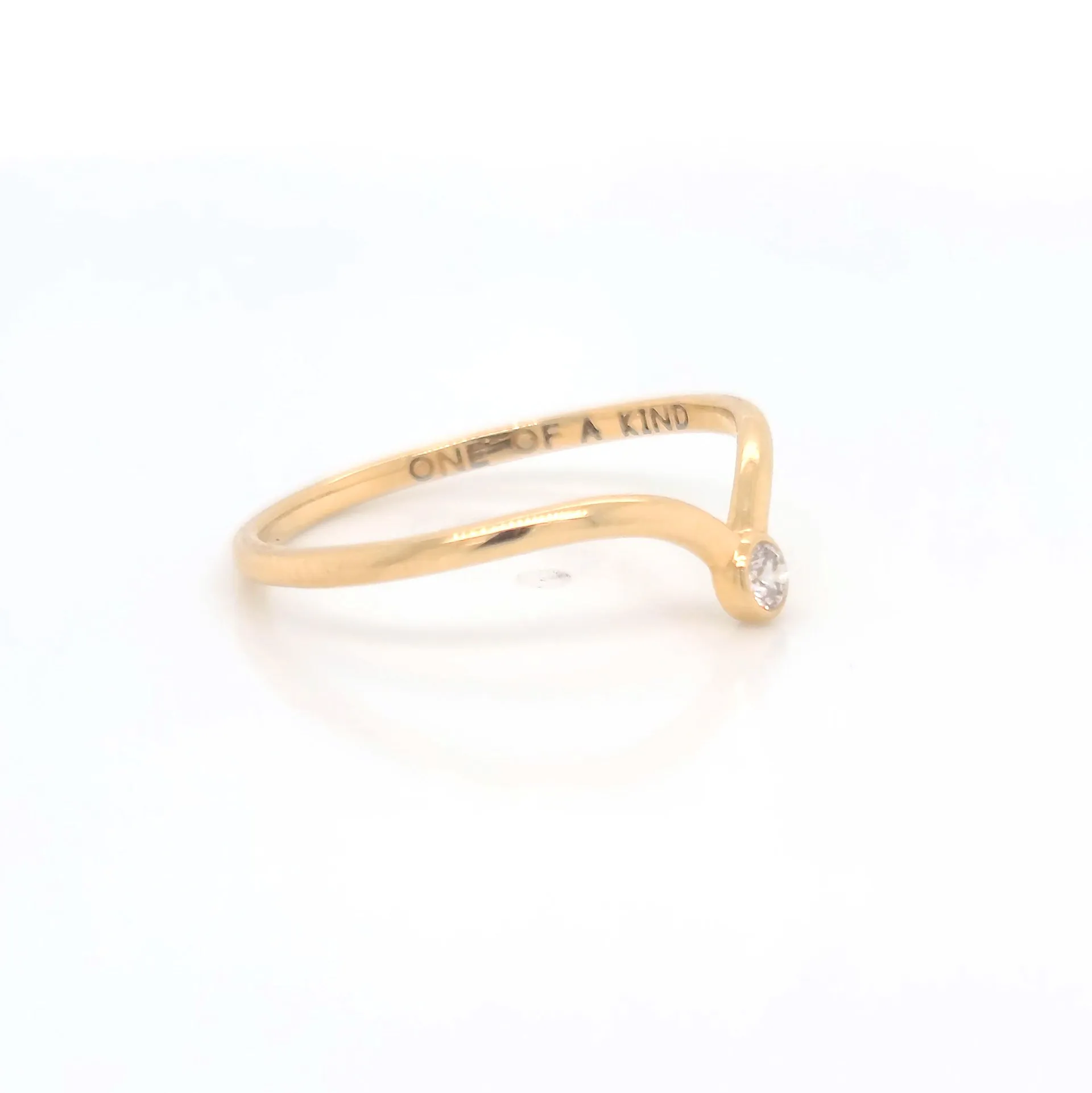 "One of a Kind" Poesy Stackable Diamond Ring