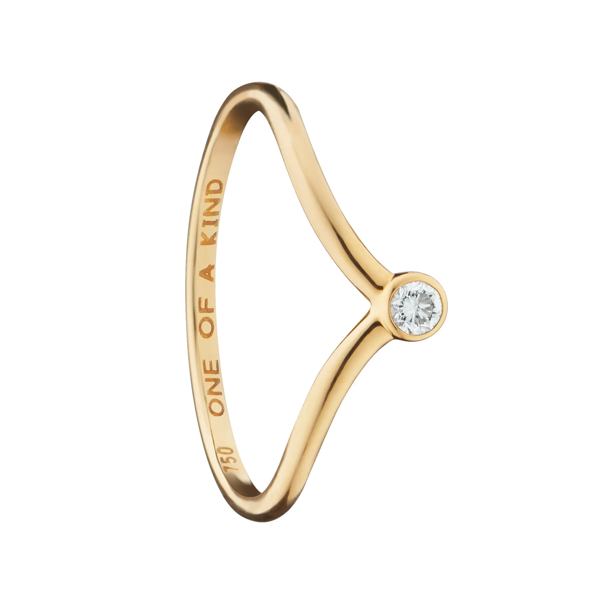 "One of a Kind" Poesy Stackable Diamond Ring