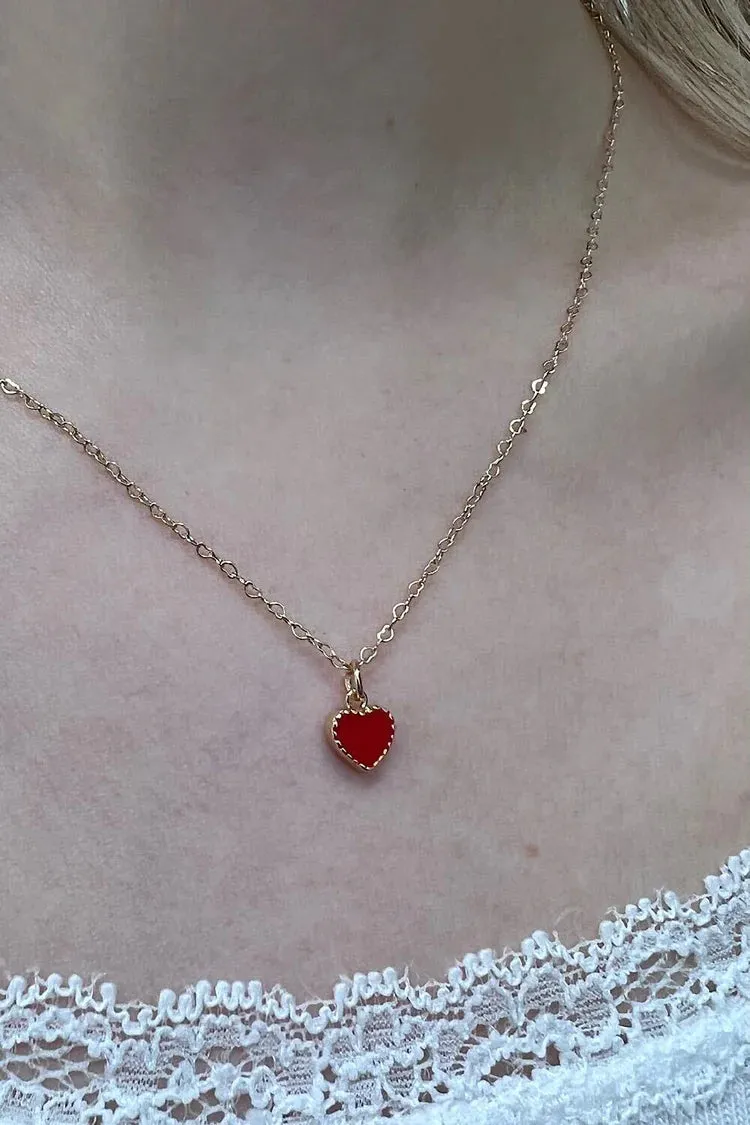 Red Heart Necklace