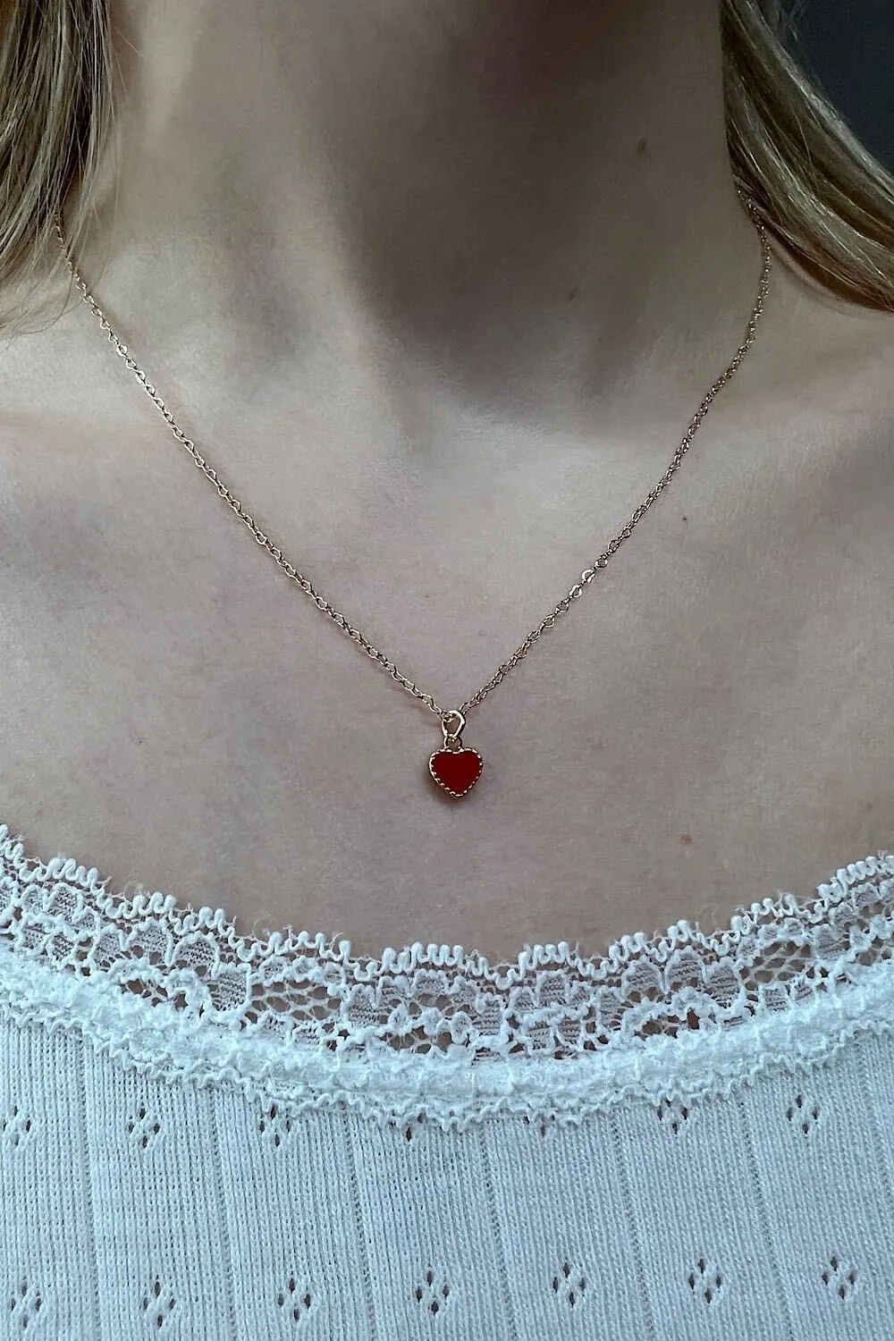 Red Heart Necklace