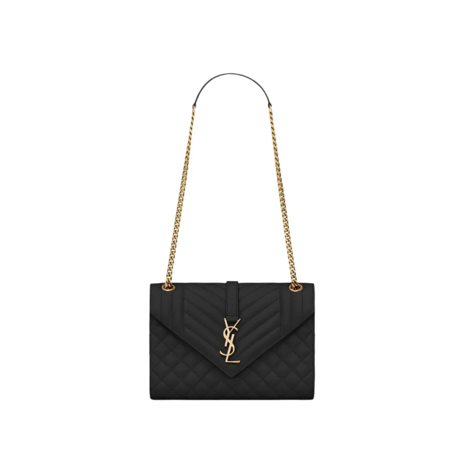 SAINT LAURENT Envelope Medium In Mix Matelassé Leather