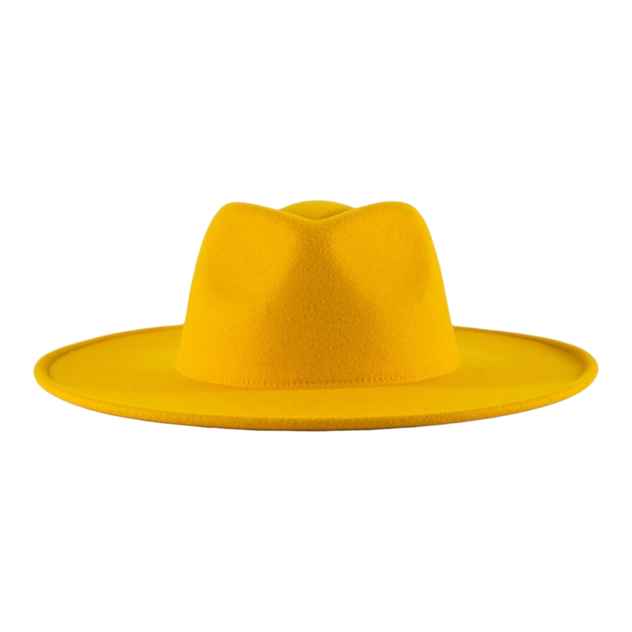 Savannah Wide Brim Fedora - Yellow