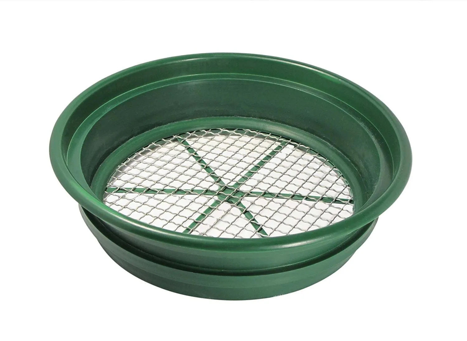 SE GP2-12 Patented Stackable 13-1/4&quot; Sifting Pan, Mesh Size 1/2&quot;