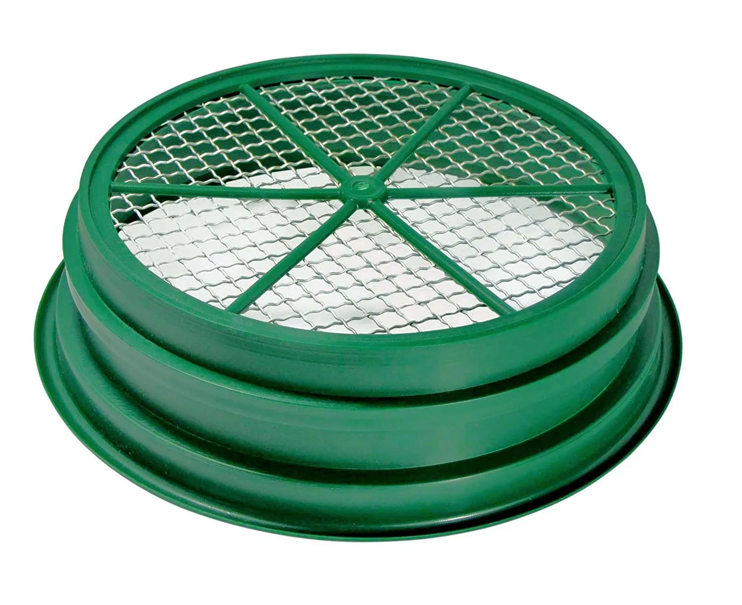 SE GP2-12 Patented Stackable 13-1/4&quot; Sifting Pan, Mesh Size 1/2&quot;